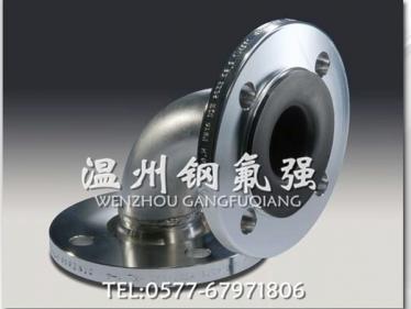 Stainless steel lined PTFE elbow 90°